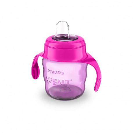 Philips Avent õppetass SCF551/03 6M+ 200ml käepidemetega silikoonotsik, roosa