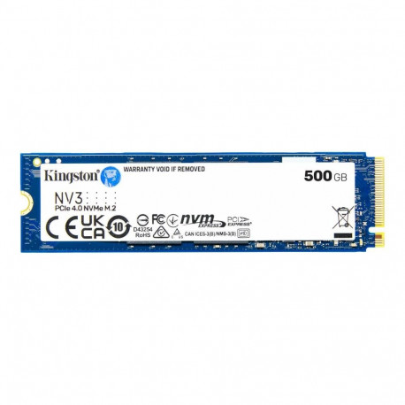 Kingston  Solid state drive  500 GB  NV3  M.2  PCIe 4.0 x4 (NVMe) 740617344806
