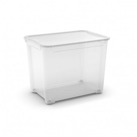 T Box kaanega kast XL 70L 39x55 5x42 5cm 3253924831787, läbipaistev