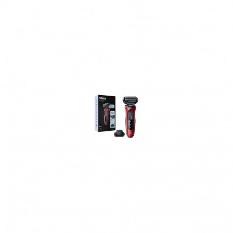 Braun Series 6 61-R1200s Foil shaver Trimmer Black Red