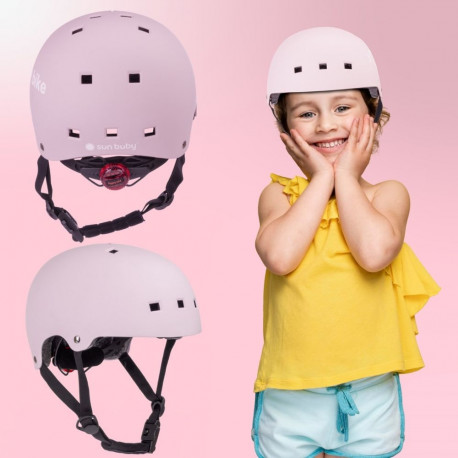 Kask rowerowy dla dzieci perfect fit  HEART BIKE - Love 2 RIDE, rozm. S, 50-54 cm z lampką LED i kli