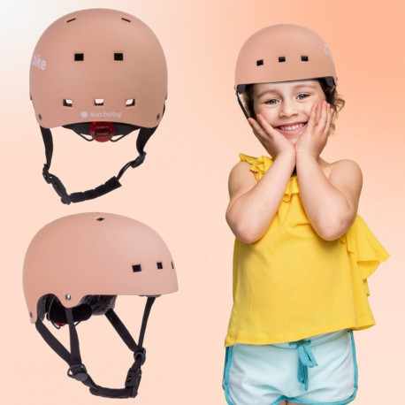 Kask rowerowy dla dzieci perfect fit  FLOWER BIKE - Love 2 RIDE, rozm. S, 50-54 cm z lampką LED i kl