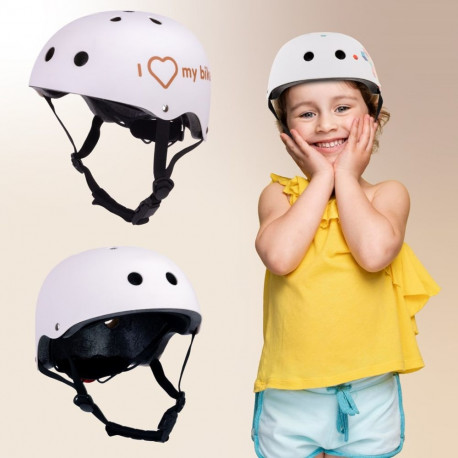 Sun Baby laste kiiver M 3-7a LED-tulega, valge