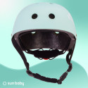 Kask M dla dzieci 3-7 lat HEART BIKE - SUN BABY z lampką LED miętowy
