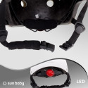 Kask M dla dzieci 3-7 lat TRACKER - SUN BABY z lampką LED cubic biały
