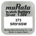 Battery - Murata 373 SR916SW Silver Oxide 1.55V 10 pcs