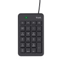 Numeric Keypad - Trust 22221 USB Black