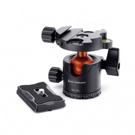 Camera Accessory - K&F Concept BH-28L Ball Head 10kg Load 360º Panning 258g