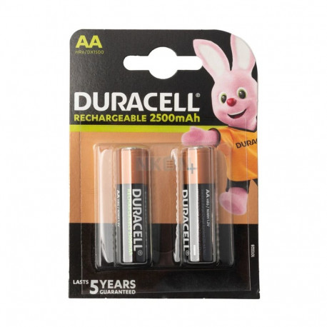 Battery - Duracell AA Rechargeable 2500mAh 2 Pack
