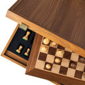 Chess Set - Manopoulos Walnut Oak 40x40cm Staunton Weighted Pieces