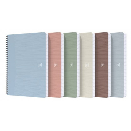 Kaustik A5 ruut 5x5 90 lehte spiraalköide Oxford My Rec´Up,  taaskasutatud kohvitopsidest