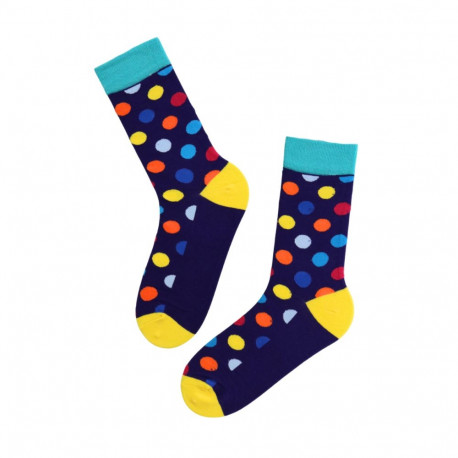SOKISAHTEL ROLF tumesinised täpilised meeste sokid 446