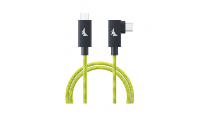 Angelbird Cable I USB-C 4.0 I Solid Flex Cable Right-Angle I Lime I 32 cm