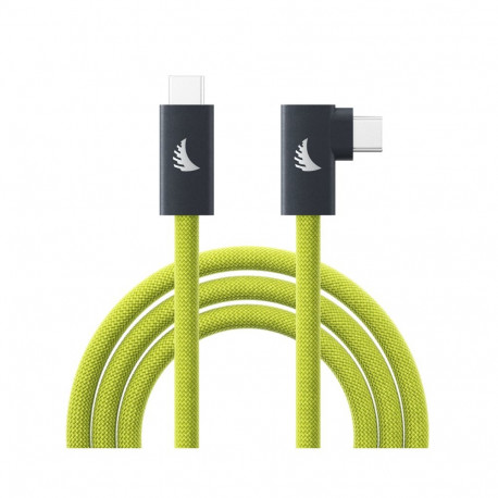 Angelbird tether-kaabel USB-C 3.2 Solid Flex täisnurkne 4,5m, laimiroheline