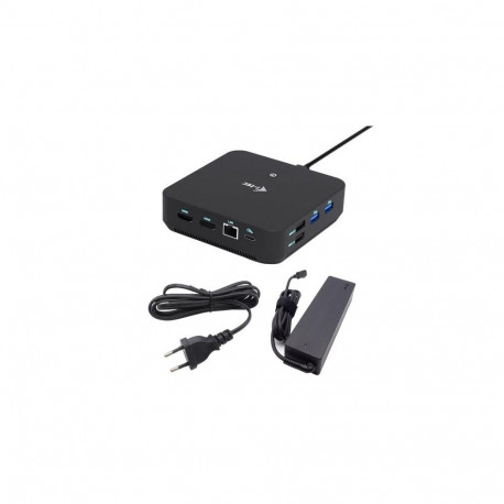 i-tec USB-C DP Dual HDMI Docking Station with Power Delivery 100 W + Universal Charger 100W