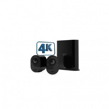 Arlo Ultra 2 Outdoor Security Camera, 2-pack black
