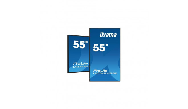 iiyama 55&quot; Professional Digital Signage display with 4K UHD resolution and 24/7 operating t