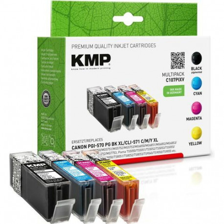 KMP C107PIXV ink cartridge Black, Cyan, Magenta, Yellow