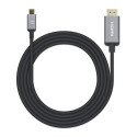 Manhattan USB-C to HDMI Cable, 4K@30Hz, 2m, Black, Equivalent to CDP2HD2MBNL, Male to Male, Three Ye