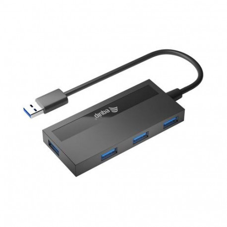 Equip 4-Port USB 3.0 Hub with USB-C Adapter