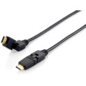 Equip Swivel HDMI 2.0 Cable, 1m, Swivel plug