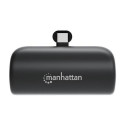 Manhattan Power Bank with integrated USB-C plug, 5000 mAh, Up to 10W output, Kickstand for Use as Ch