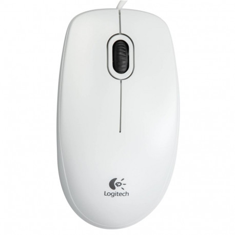 Logitech Mouse B100 USB white (910-003360) (910003360)