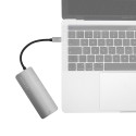Caruba Premium 6 in 1 Slim USB C Hub Space Grijs