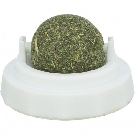 Catnip ball with holder, ø 5 cm