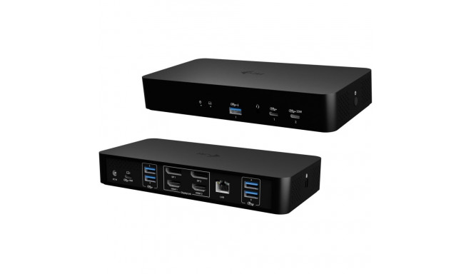"I-TEC Universal Intelligent Dual Display DS 2xHDMI 2xDP 1xGLAN 2xUSB-C Gen2 3xUSB-A Gen2"