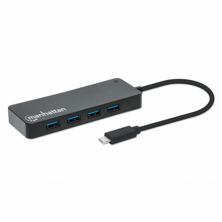 "MANHATTAN 7-Port USB Hub C-Stecker A-Buchse 5Gbit/s schwar"