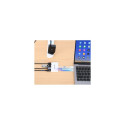 "MANHATTAN 3-Port USB 3.0 Typ-C Hub mit PD Port 3x USB-A weiß"