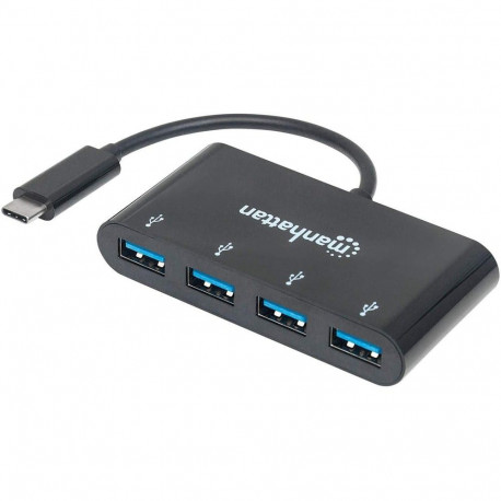 "MANHATTAN USB 3.1 Gen1 TypC-Hub 4 USB A-Ports Strom über USB"