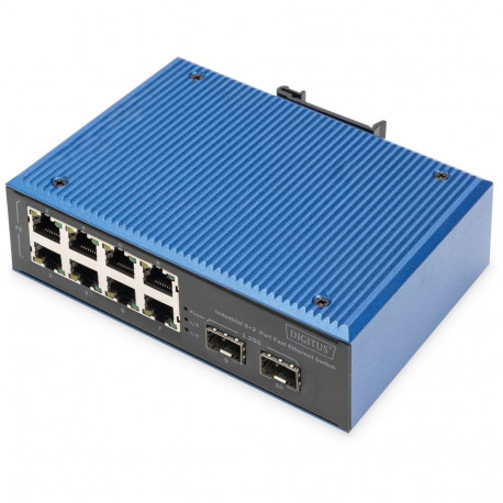 "Digitus 8+2P Industrial Fast Ethernet Switch"