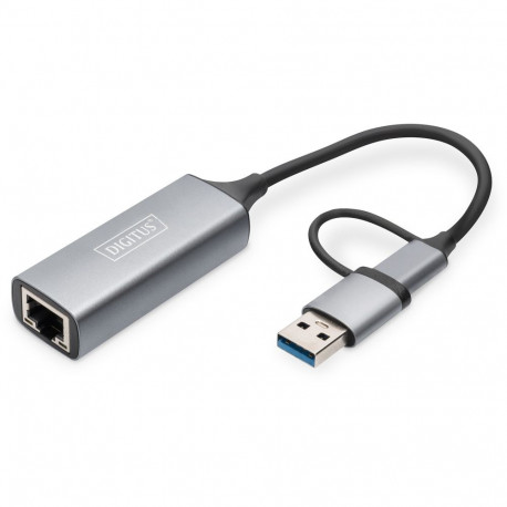 "USB-C Adapter DIGITUS USB3.0/USB C 3.1 > 2.5G Ethernet"