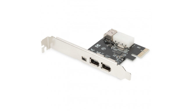 "DIGITUS 1 x PCI Express Karte, Firewire 1394a (2+1 Port)"
