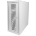 "PC Schrank für Computergehäuse Glastür Digitus. inkl. Castorgruppe. Farbe Grau RAL 7035"