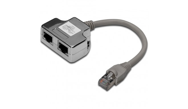 "Splitter Digitus RJ45 Cat5e 1->2"