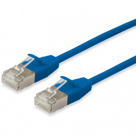 "Equip Patchkabel Cat6A F/FTP 2xRJ45 1.00m blau Slim LSZH Polybeutel"