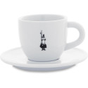 "Bialetti Cappuccinotasse Istituzionale inkl. Untertasse - Porzellan - weiß - 240ml"