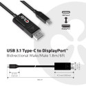 "Club3D Kabel USB 3.1 Typ C > DP 1.4 8K60Hz UHD 1.8m St/St"