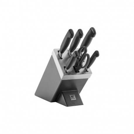"Zwilling Vier Sterne Messerblock 7-Teilig Grau"