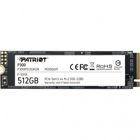 "M.2 Patriot P300 512 GB (PCIe 3.0 x4, NVMe 1.3, M.2 2280)"
