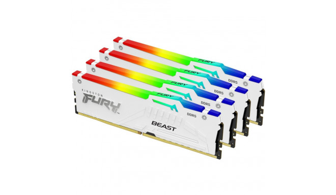 "KINGSTON FURY Beast 64GB 5600MT/s DDR5 CL40 DIMM Kit of 4 White RGB XMP"