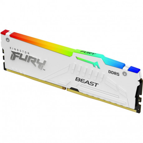 "KINGSTON FURY Beast 32GB DIMM 5200MT/s DDR5 CL40 White RGB XMP"