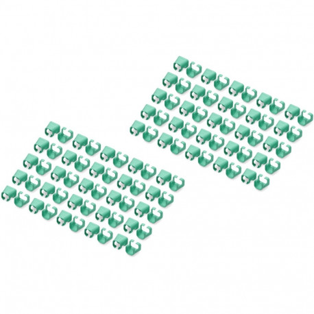 "DIGITUS Farbclips für Patchkabel RJ45 100 Stück grün"