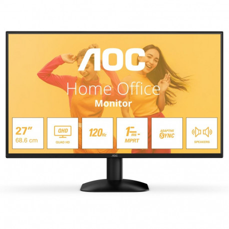 "68,6cm / 27"" (2560x1440) AOC Q27B35S3 16:09 HDMI+DP IPS 120Hz LS 1ms black"