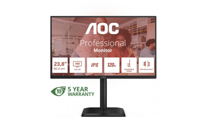 "60,5cm (23,8"") 24E4U 16:09 HDMI+DP+USB IPS Lift black"