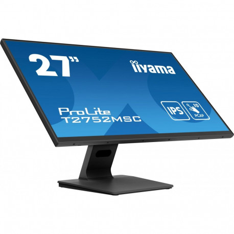 "68,6cm/27"" (1920x1080) iiyama ProLite T2752MSC-B1 16:9 FHD IPS Touch 5ms 60Hz HDMI DP USB Speaker