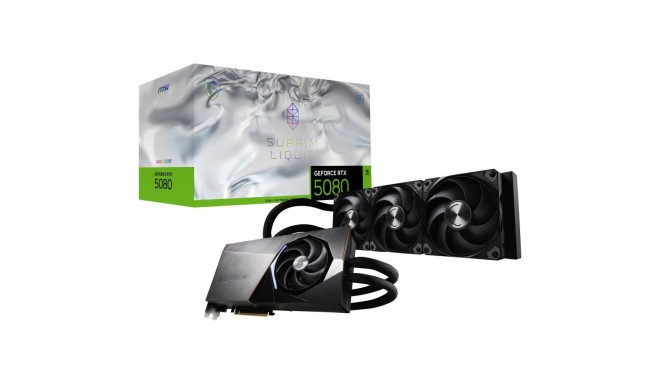 "RTX 5080 16GB MSI Suprim Liquid SOC GDDR7 3Fan"